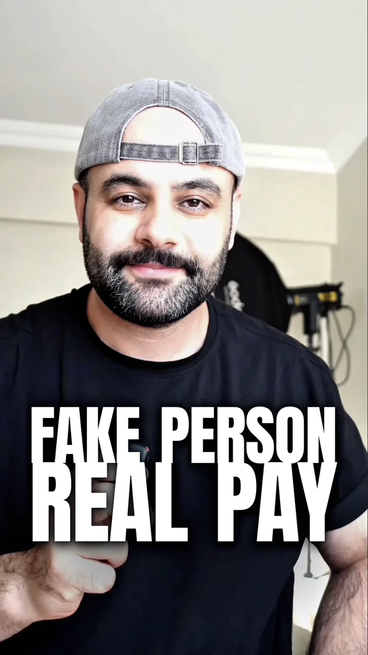 Fake person, real pay video cover
